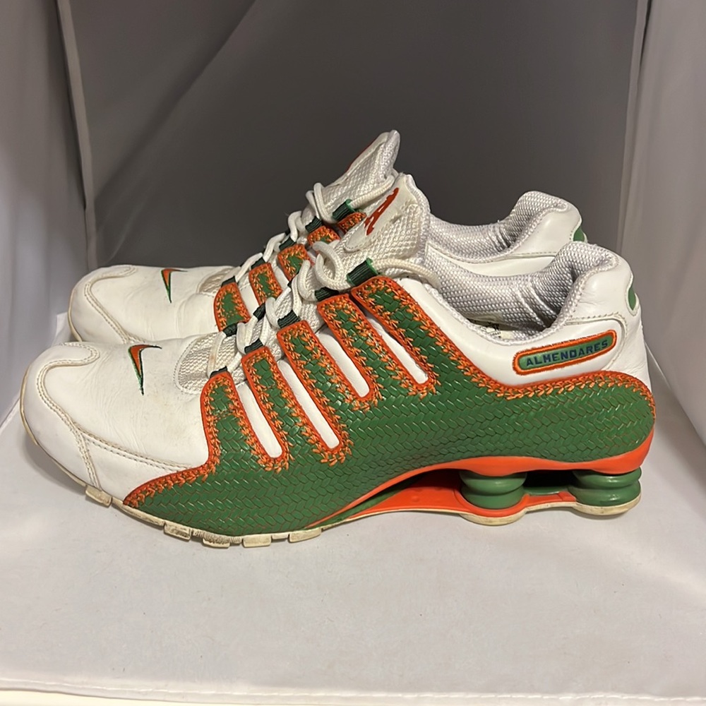 Nike Shox Almendares rare shoe size 12 Color green and white - Picture 3 of 15
